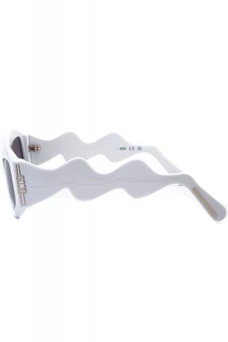 GCDS - Occhiali da sole in celluloide cat eye per donna bianco - GD0023 21A