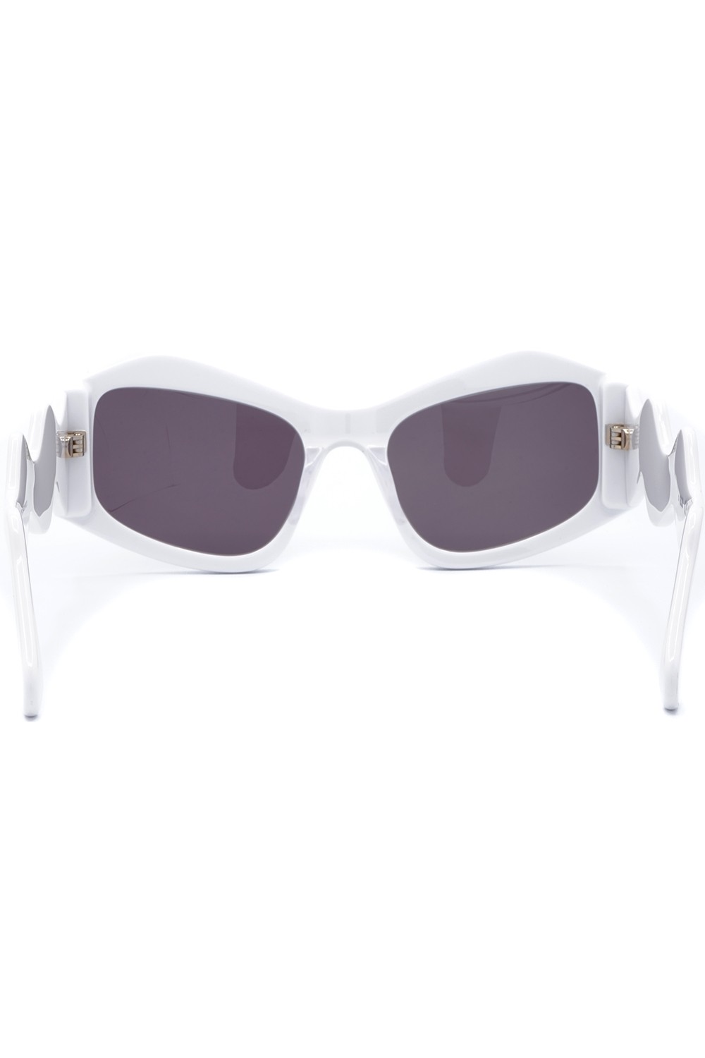 GCDS - Occhiali da sole in celluloide cat eye per donna bianco - GD0023 21A