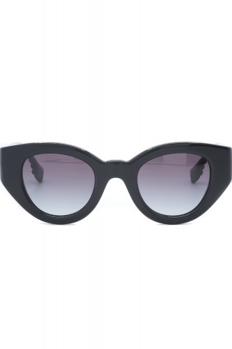 Burberry - Occhiali da sole in celluloide tondi per donna nero - B4390 3001/8G 2