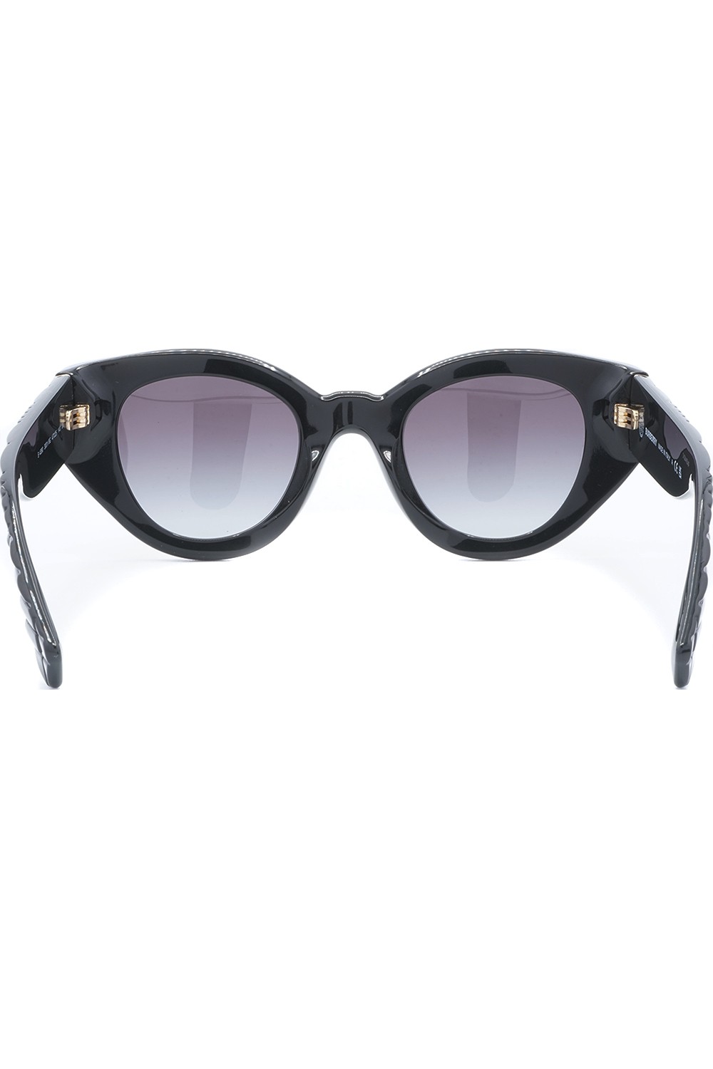 Burberry - Occhiali da sole in celluloide tondi per donna nero - B4390 3001/8G