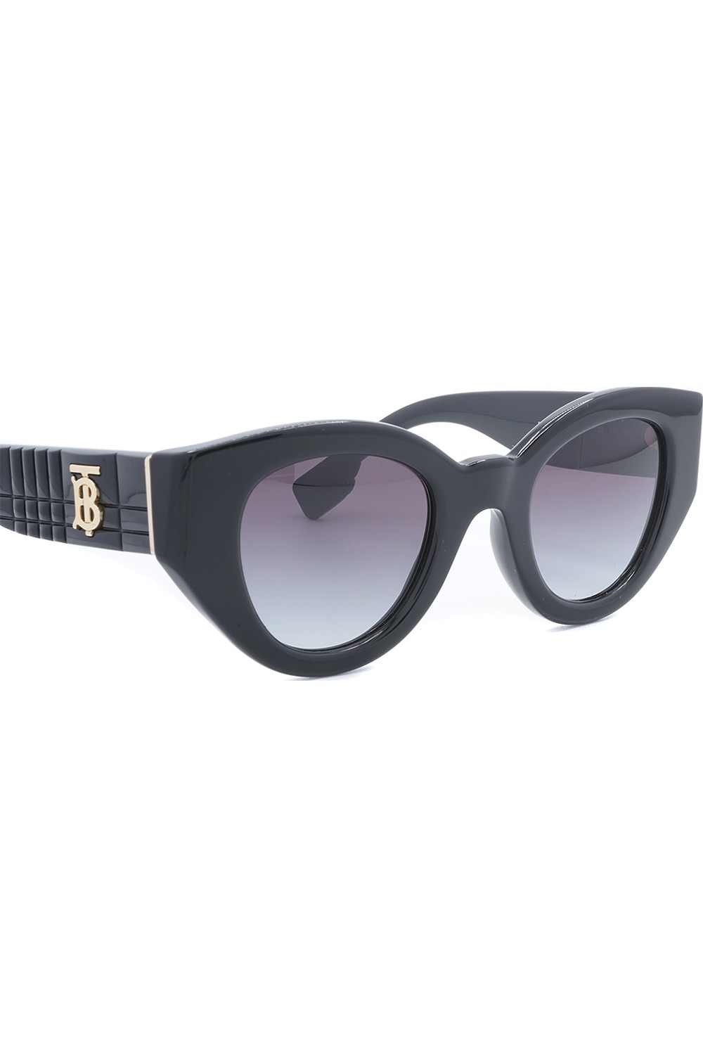 Burberry - Occhiali da sole in celluloide tondi per donna nero - B4390 3001/8G