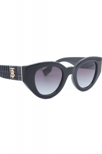 Burberry - Occhiali da sole in celluloide tondi per donna nero - B4390 3001/8G