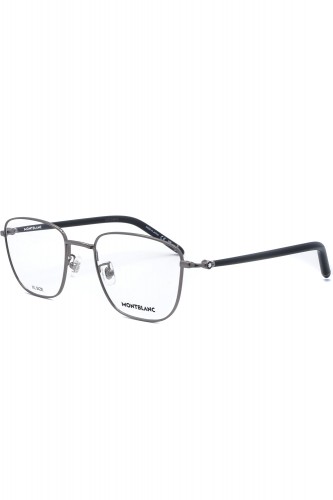 Montblanc - Occhiali da vista in metallo squadrati per uomo canna di fucile -
