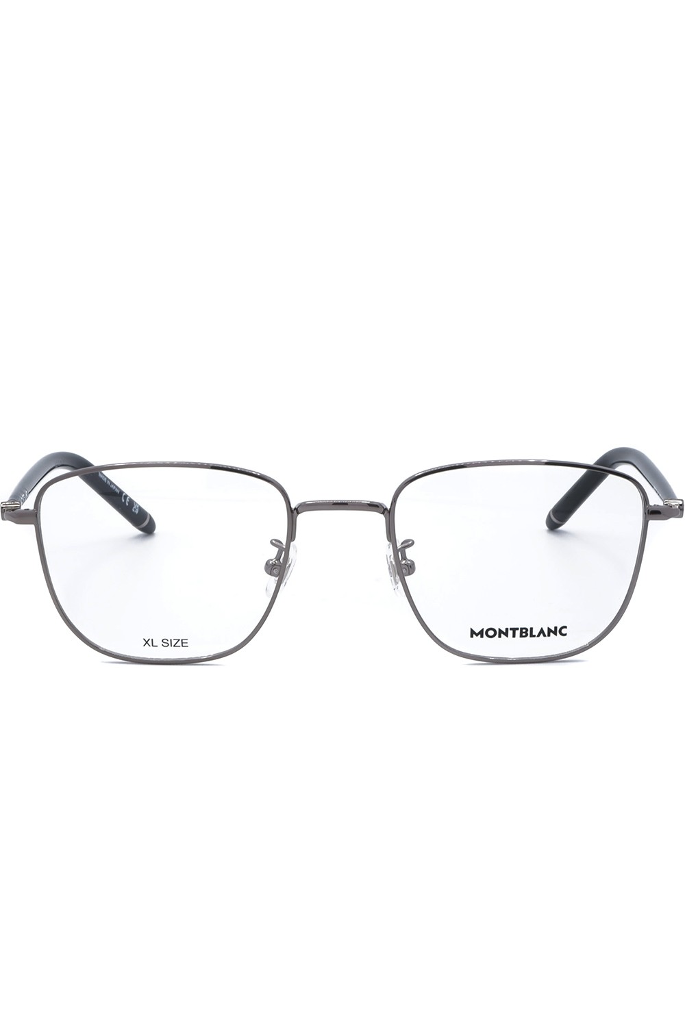 Montblanc - Occhiali da vista in metallo squadrati per uomo canna di fucile -