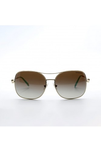 Tiffany & Co. - Occhiali da sole in metallo a farfalla per donna oro - TF3037