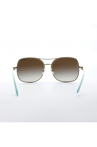 Tiffany & Co. - Occhiali da sole in metallo a farfalla per donna oro - TF3037