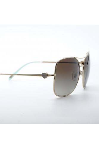 Tiffany & Co. - Occhiali da sole in metallo a farfalla per donna oro - TF3037