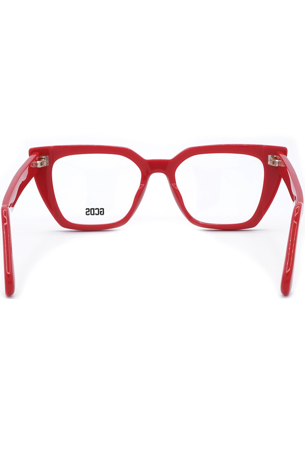 GCDS - Occhiali da vista in celluloide squadrati per donna rosso - GD5012 066