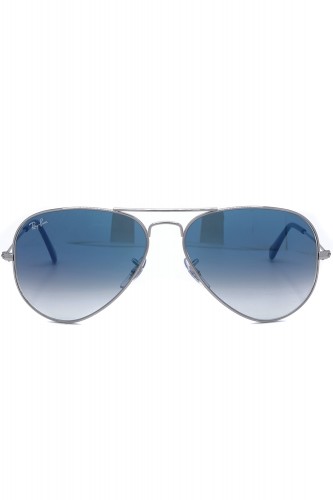 Ray-Ban - Occhiali da sole in metallo a goccia unisex argento - RB3025 003/3F
