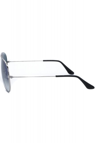 Ray-Ban - Occhiali da sole in metallo a goccia unisex argento - RB3025 003/3F