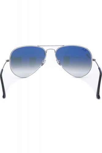 Ray-Ban - Occhiali da sole in metallo a goccia unisex argento - RB3025 003/3F