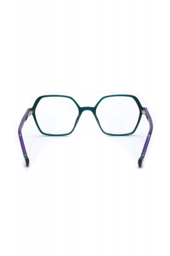 Caroline Abram - Occhiali da vista in celluloide esagonali per bambina verde