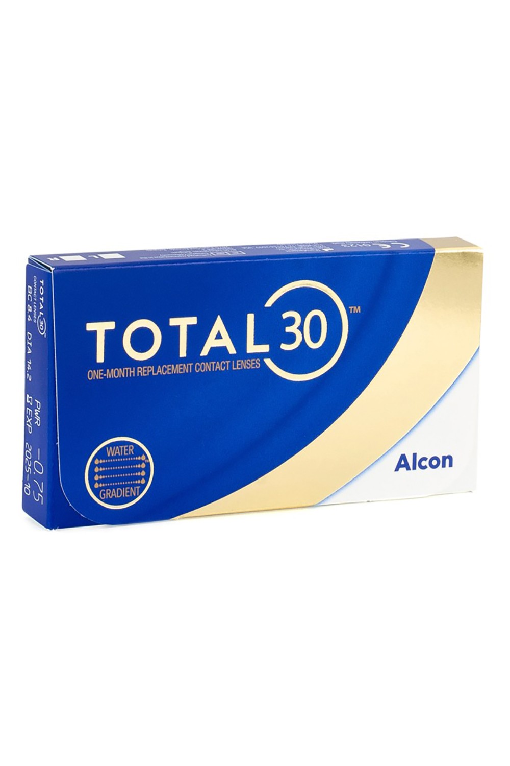 Alcon - Lenti a contatto mensili TOTAL 30 (3 lenti) trasparente - LENTI A