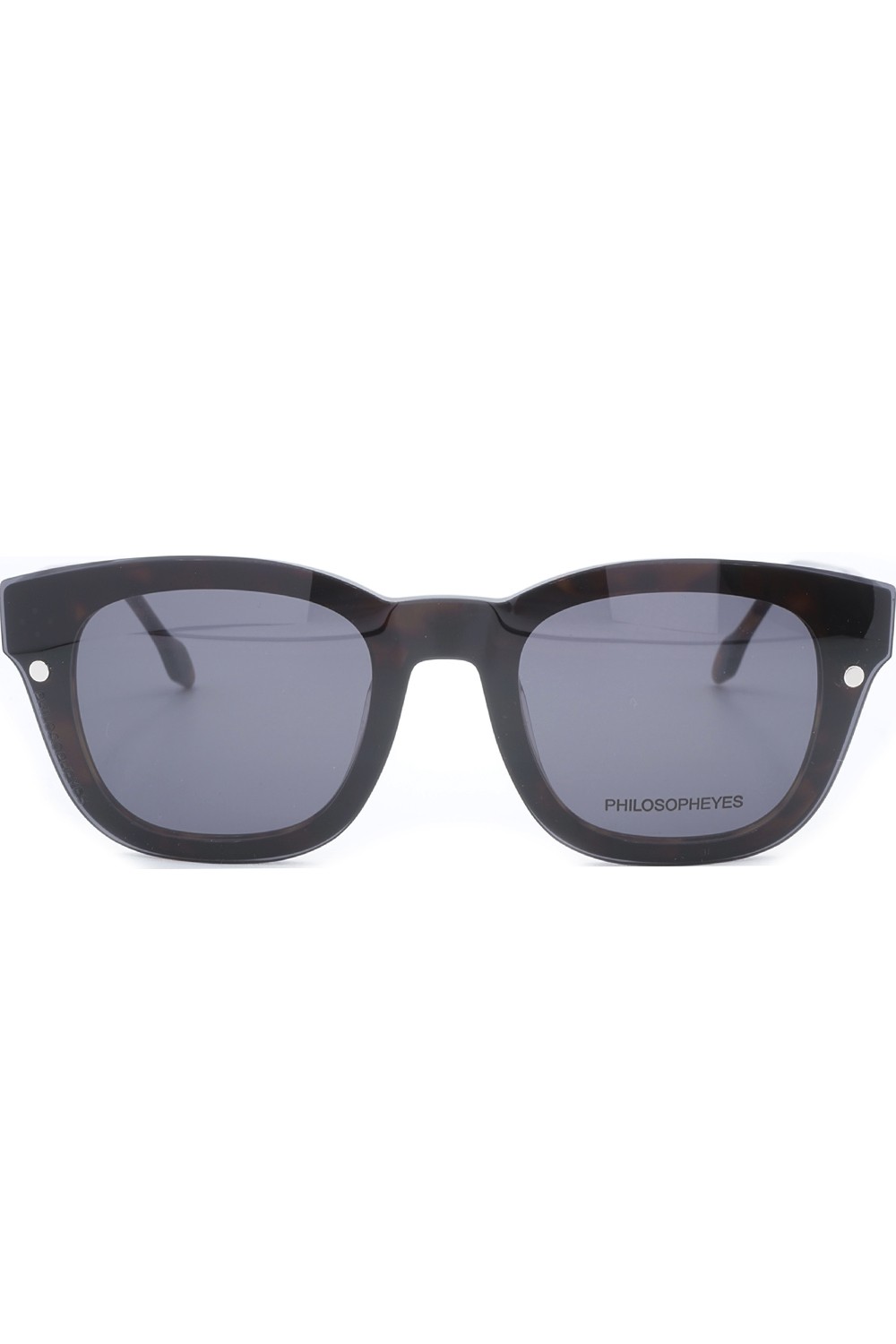 Philosopheyes - Occhiali da vista con clip solare in celluloide squadrati