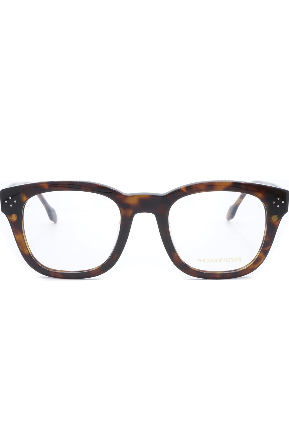Philosopheyes - Occhiali da vista con clip solare in celluloide squadrati