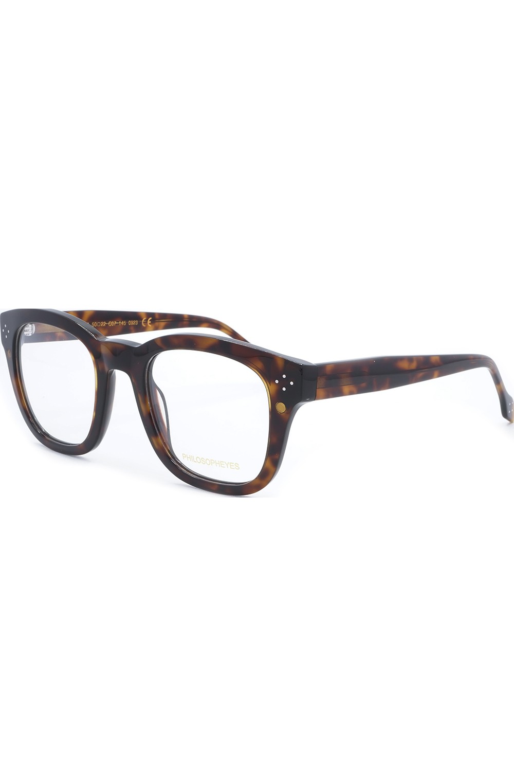 Philosopheyes - Occhiali da vista con clip solare in celluloide squadrati
