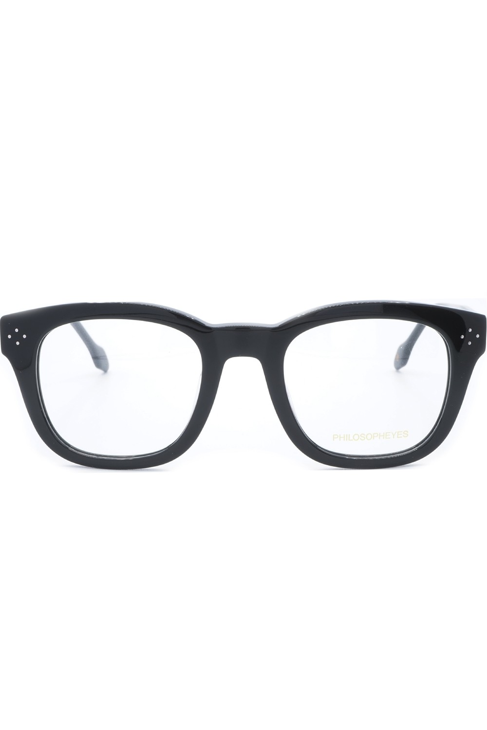Philosopheyes - Occhiali da vista con clip solare in celluloide squadrati