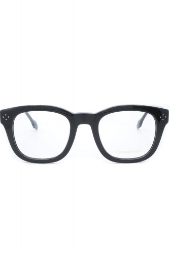 Philosopheyes - Occhiali da vista con clip solare in celluloide squadrati