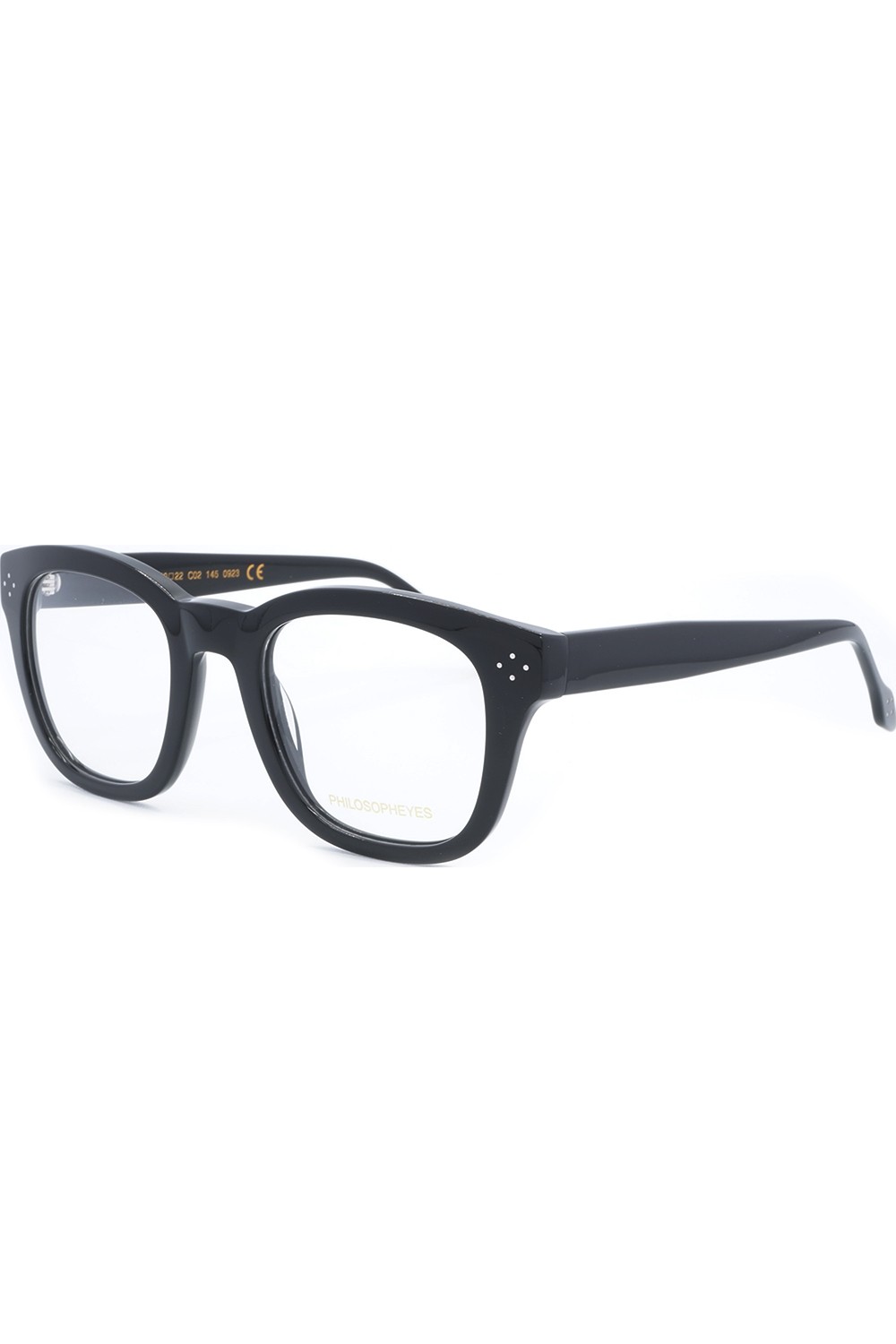 Philosopheyes - Occhiali da vista con clip solare in celluloide squadrati