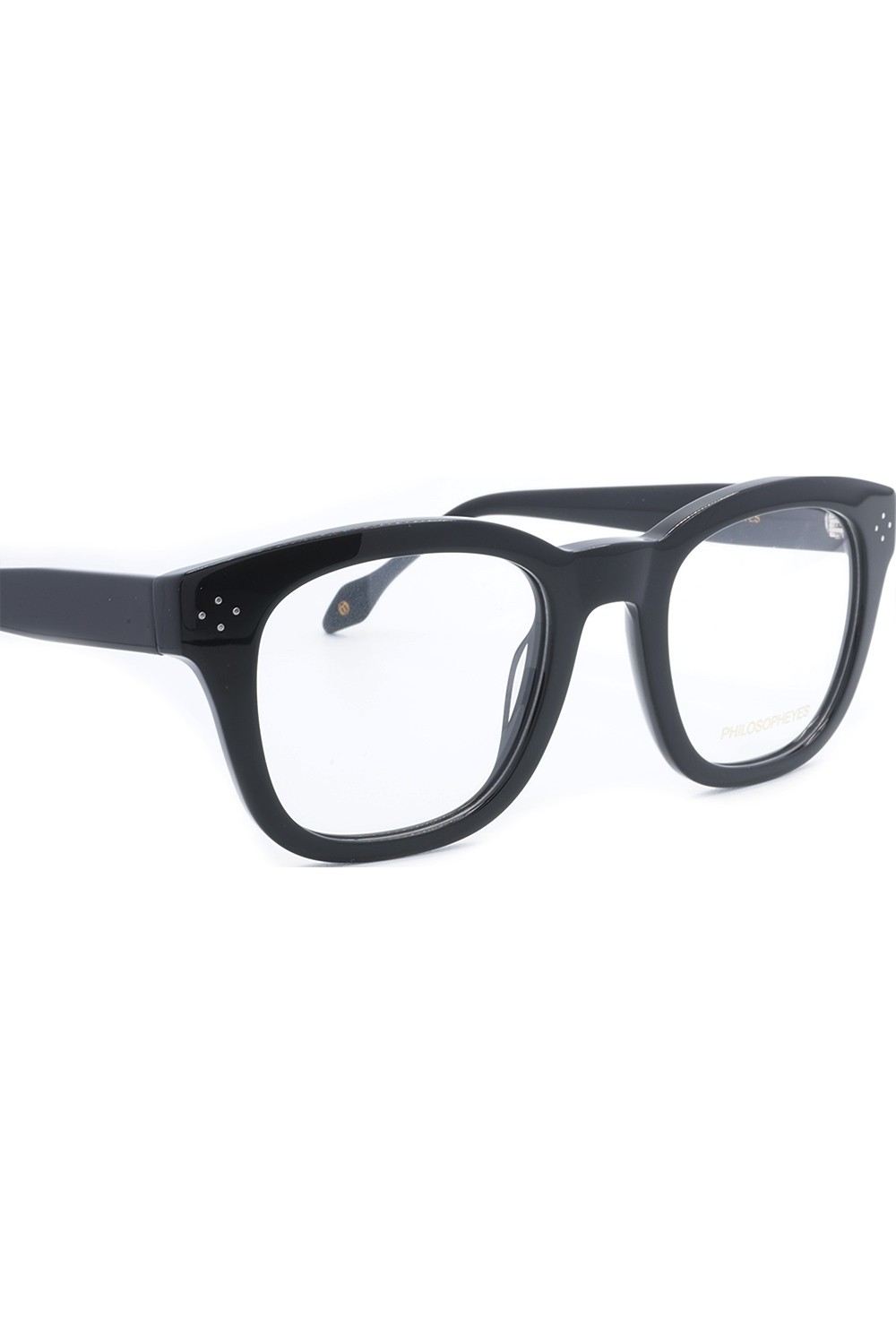 Philosopheyes - Occhiali da vista con clip solare in celluloide squadrati