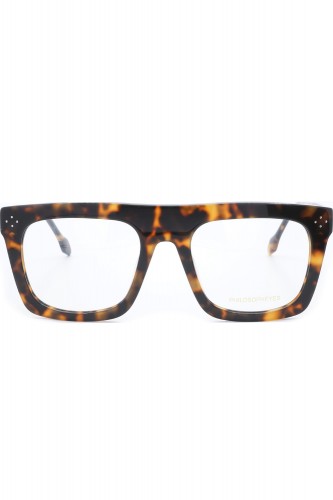 Philosopheyes - Occhiali da vista con clip solare in celluloide squadrati