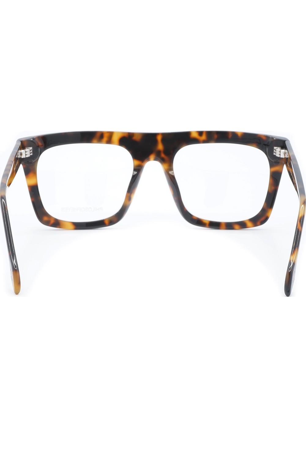 Philosopheyes - Occhiali da vista con clip solare in celluloide squadrati