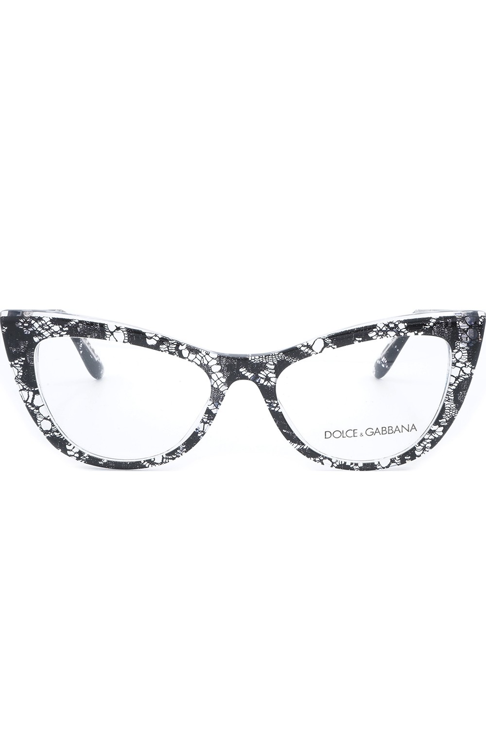 Dolce&Gabbana - Occhiali da vista in celluloide cat eye per donna nero - DG3354