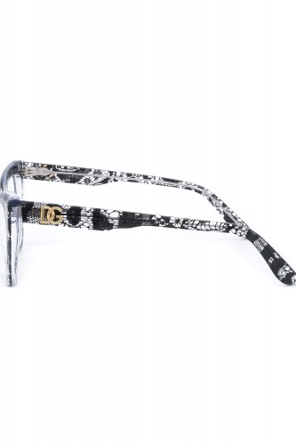 Dolce&Gabbana - Occhiali da vista in celluloide cat eye per donna nero - DG3354