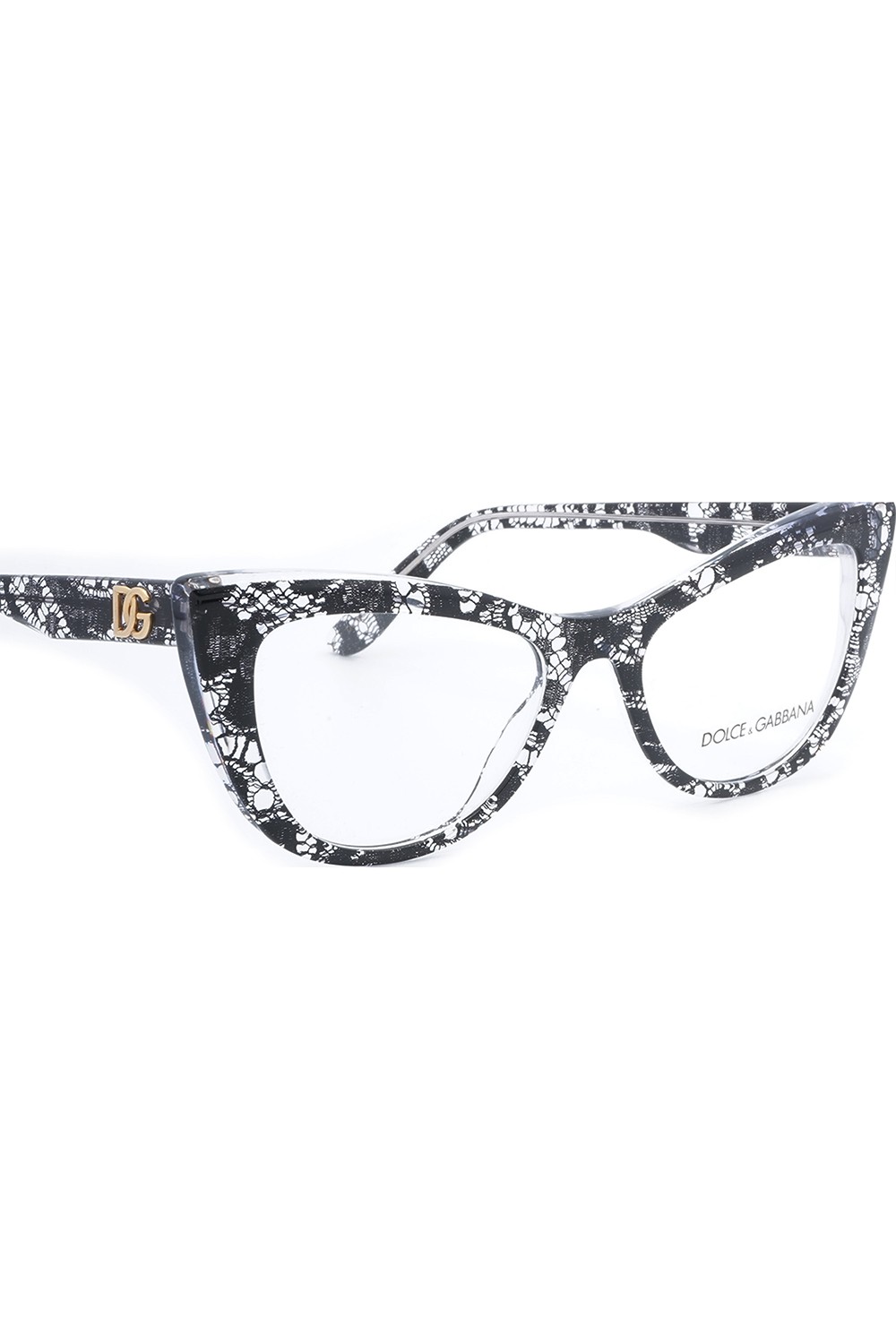 Dolce&Gabbana - Occhiali da vista in celluloide cat eye per donna nero - DG3354