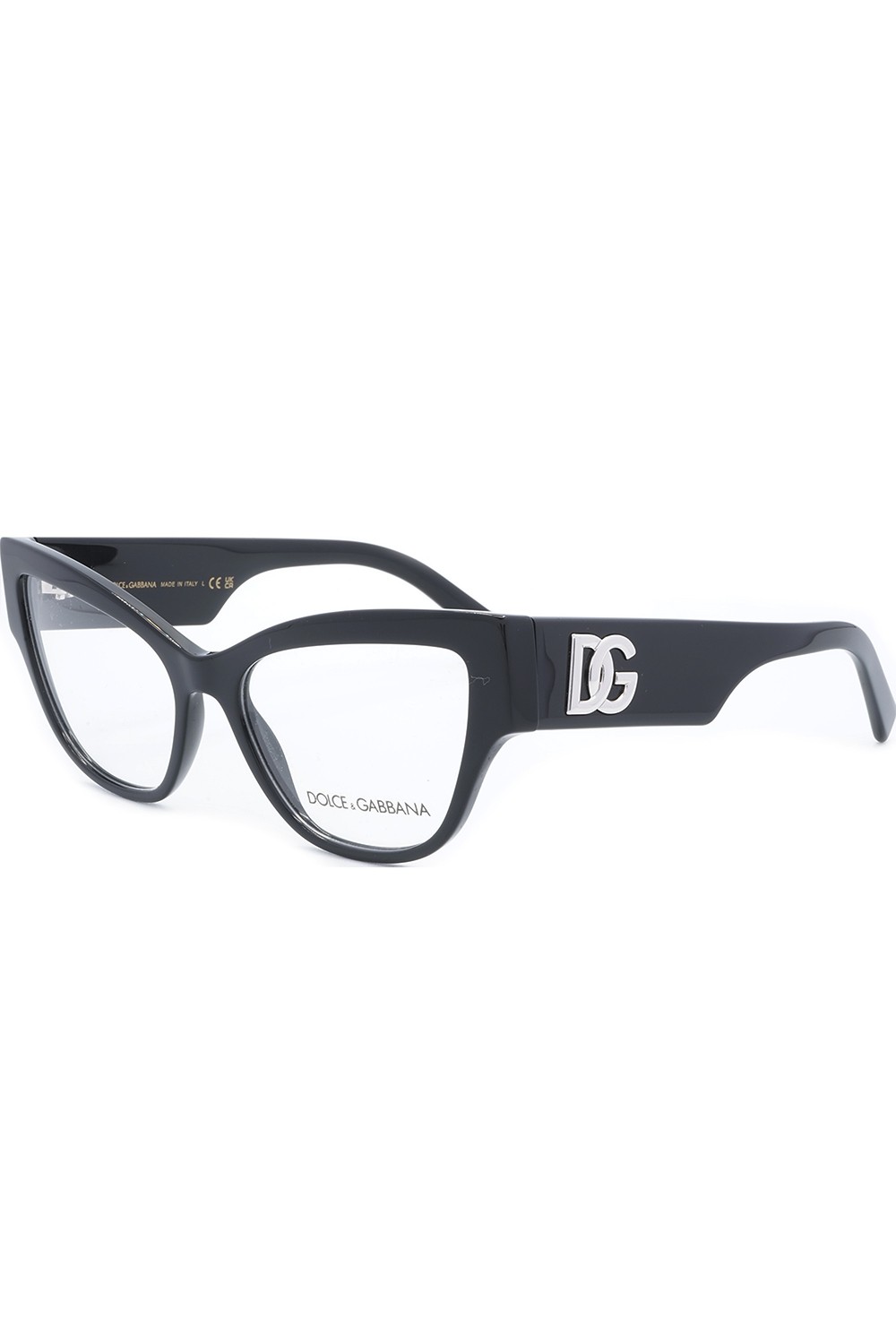 Dolce&Gabbana - Occhiali da vista in celluloide cat eye per donna nero - DG3378