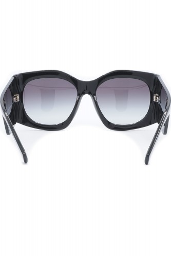 Burberry - Occhiali da sole in celluloide squadrati per donna nero - B4388