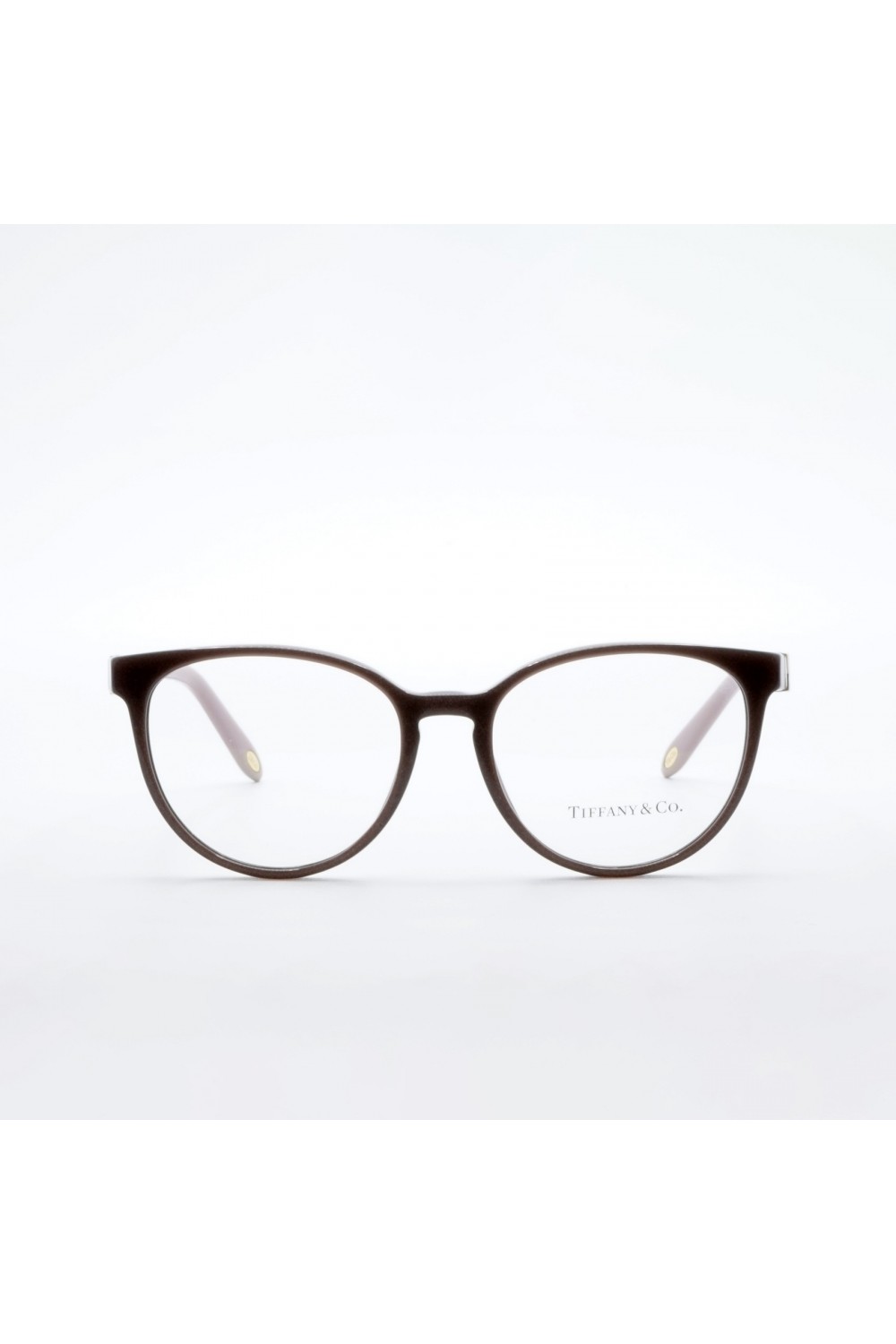 Tiffany & Co. - Occhiali da vista in celluloide tondi per donna fango - TF2138