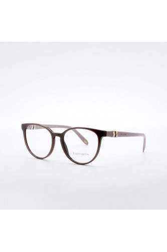 Tiffany & Co. - Occhiali da vista in celluloide tondi per donna fango - TF2138