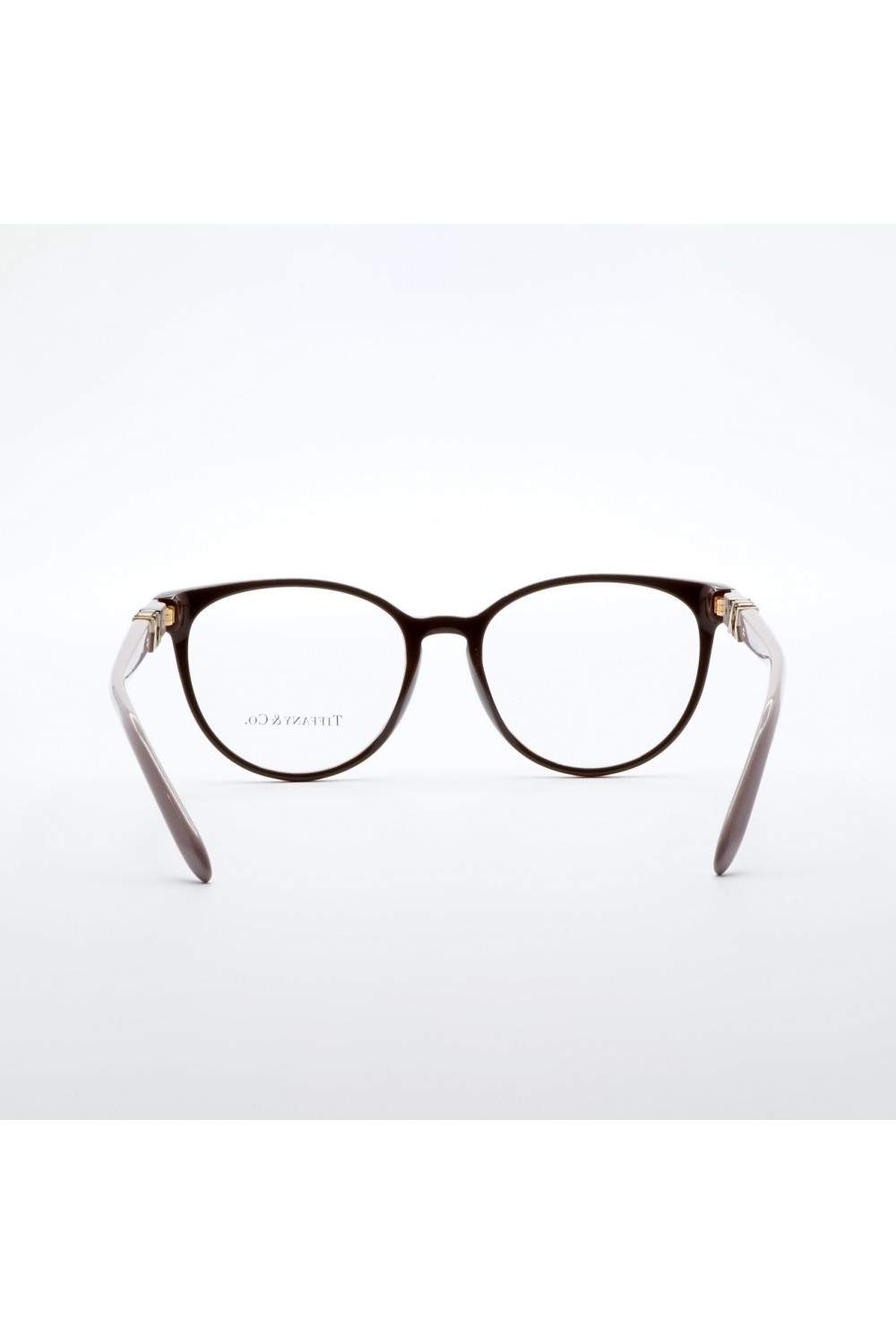 Tiffany & Co. - Occhiali da vista in celluloide tondi per donna fango - TF2138