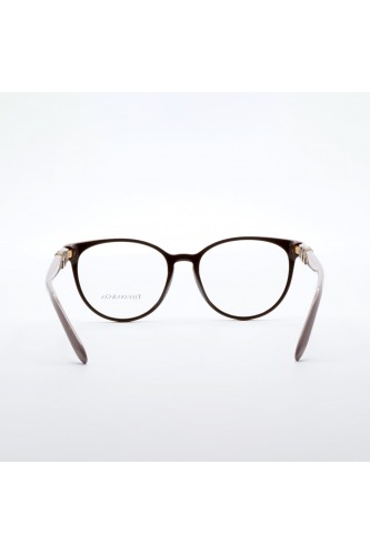 Tiffany & Co. - Occhiali da vista in celluloide tondi per donna fango - TF2138