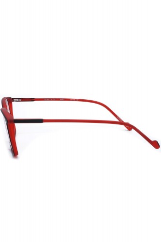 Etnia Barcelona - Occhiali da vista in celluloide rettangolari unisex rosso -