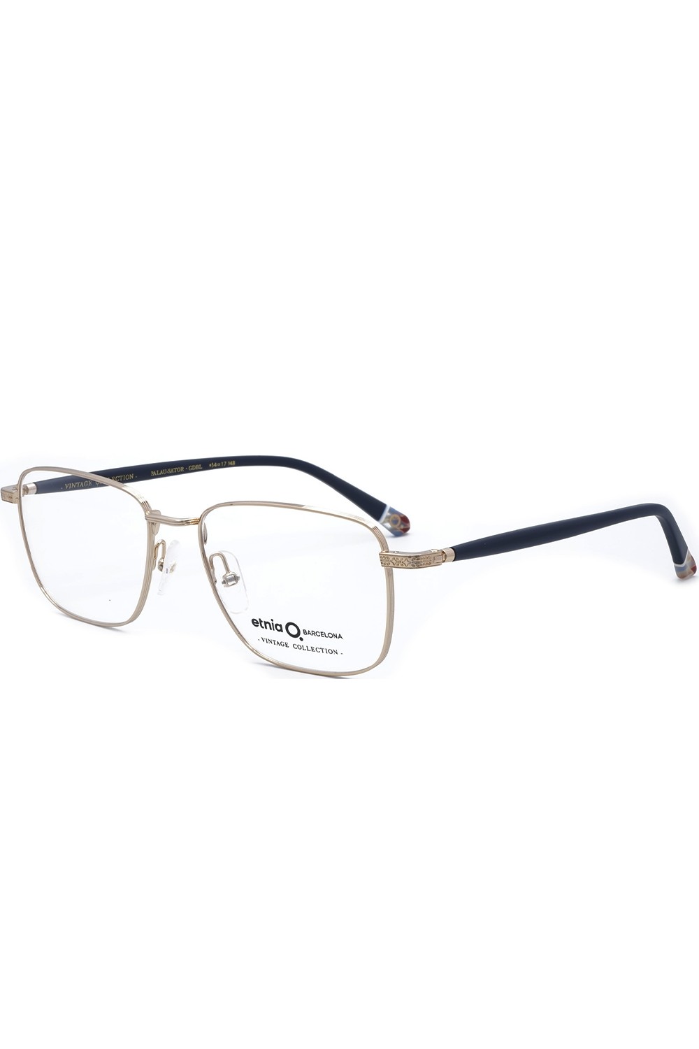 Etnia Barcelona - Occhiali da vista in metallo rettangolari per uomo oro -