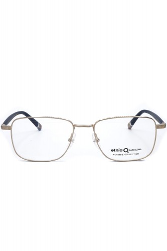 Etnia Barcelona - Occhiali da vista in metallo rettangolari per uomo oro - 2