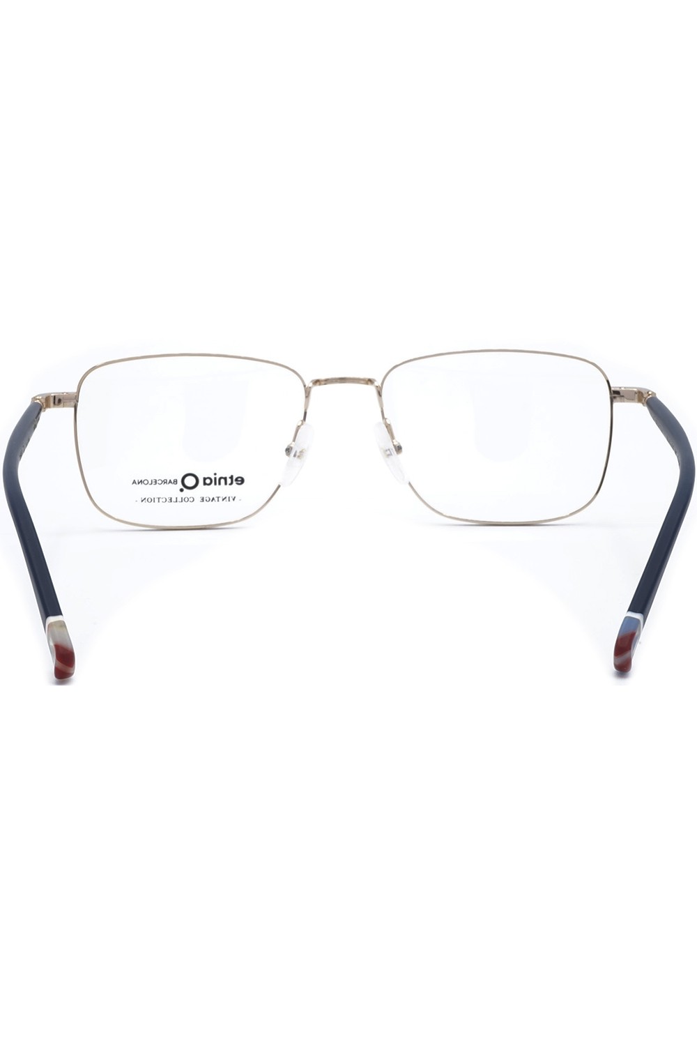 Etnia Barcelona - Occhiali da vista in metallo rettangolari per uomo oro -