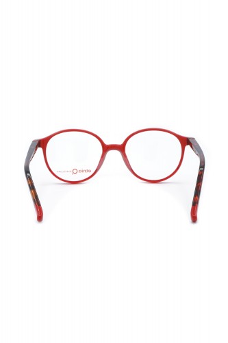 Etnia Barcelona - Occhiali da vista in celluloide tondi per bambini rosso -