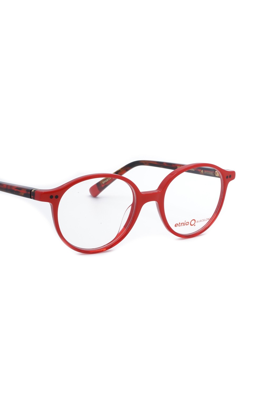 Etnia Barcelona - Occhiali da vista in celluloide tondi per bambini rosso -