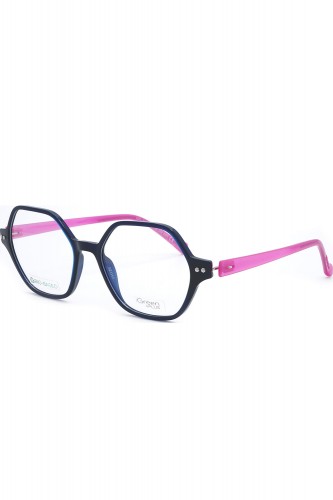 iGreen - Occhiali da vista in celluloide esagonali per donna con clip solare