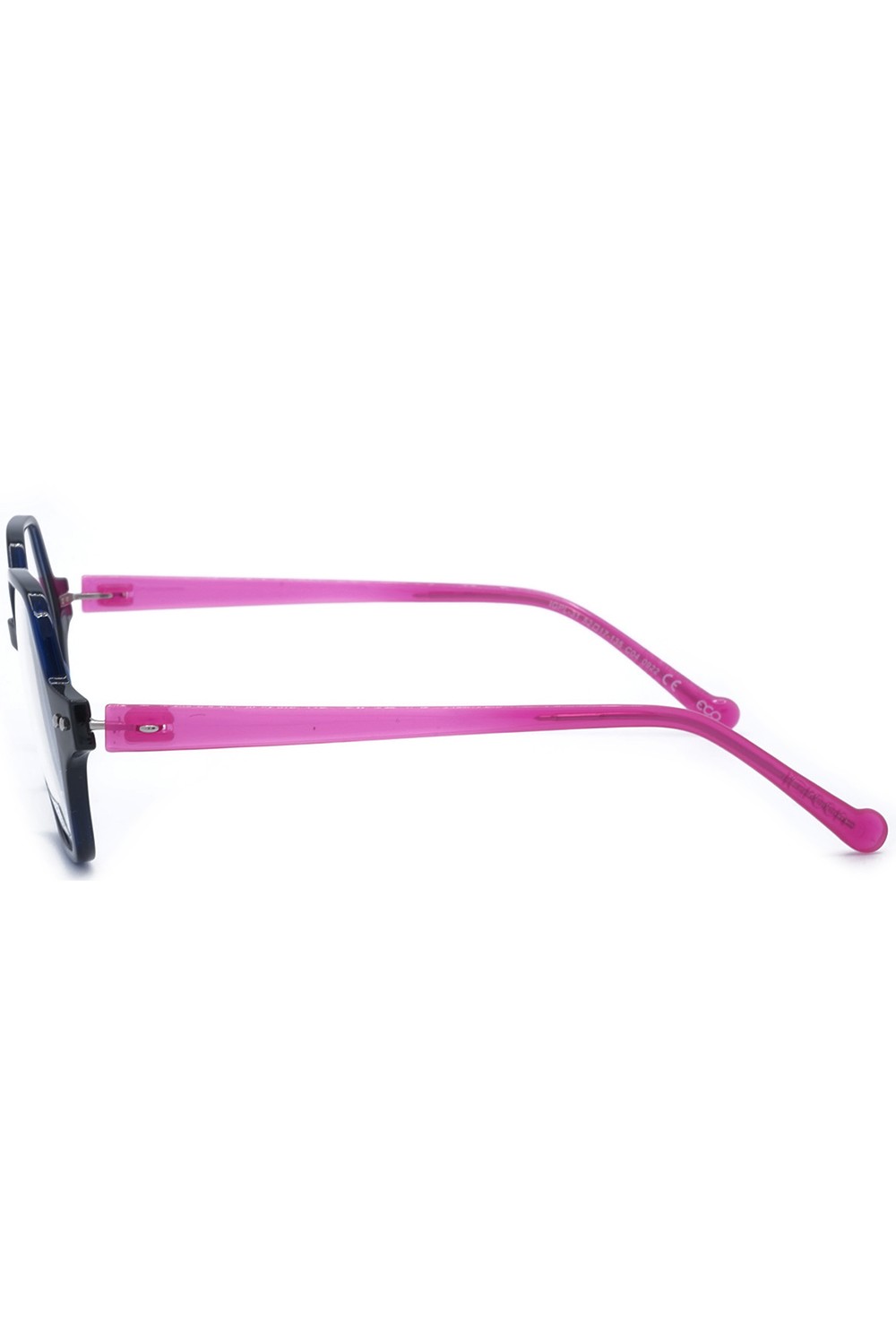 iGreen - Occhiali da vista in celluloide esagonali per donna con clip solare