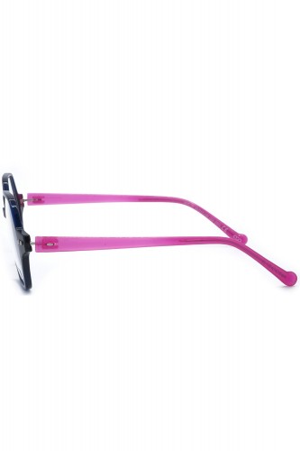 iGreen - Occhiali da vista in celluloide esagonali per donna con clip solare