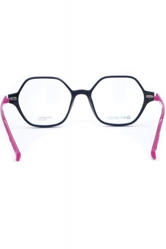 iGreen - Occhiali da vista in celluloide esagonali per donna con clip solare