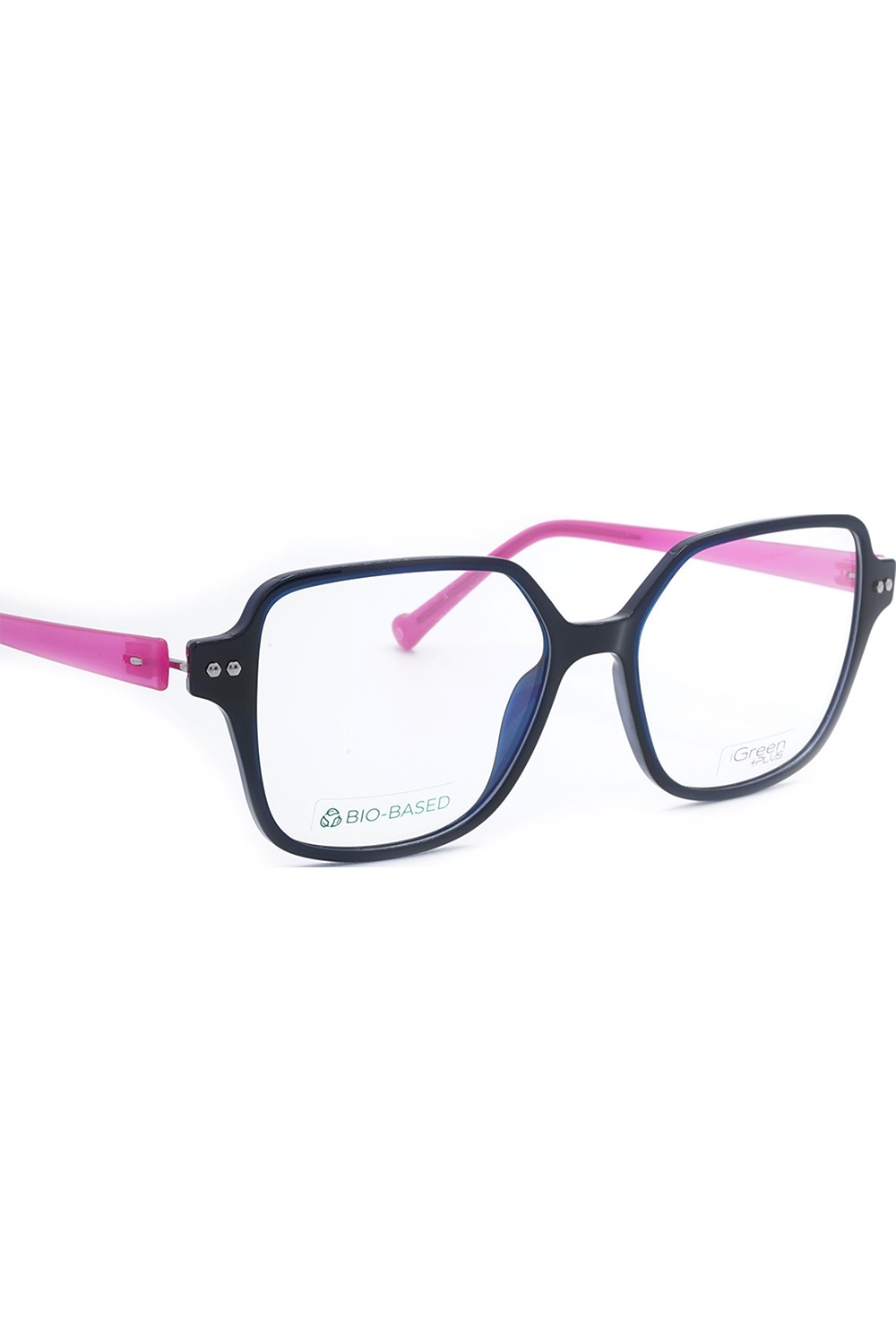 iGreen - Occhiali da vista in celluloide squadrati per donna con clip solare