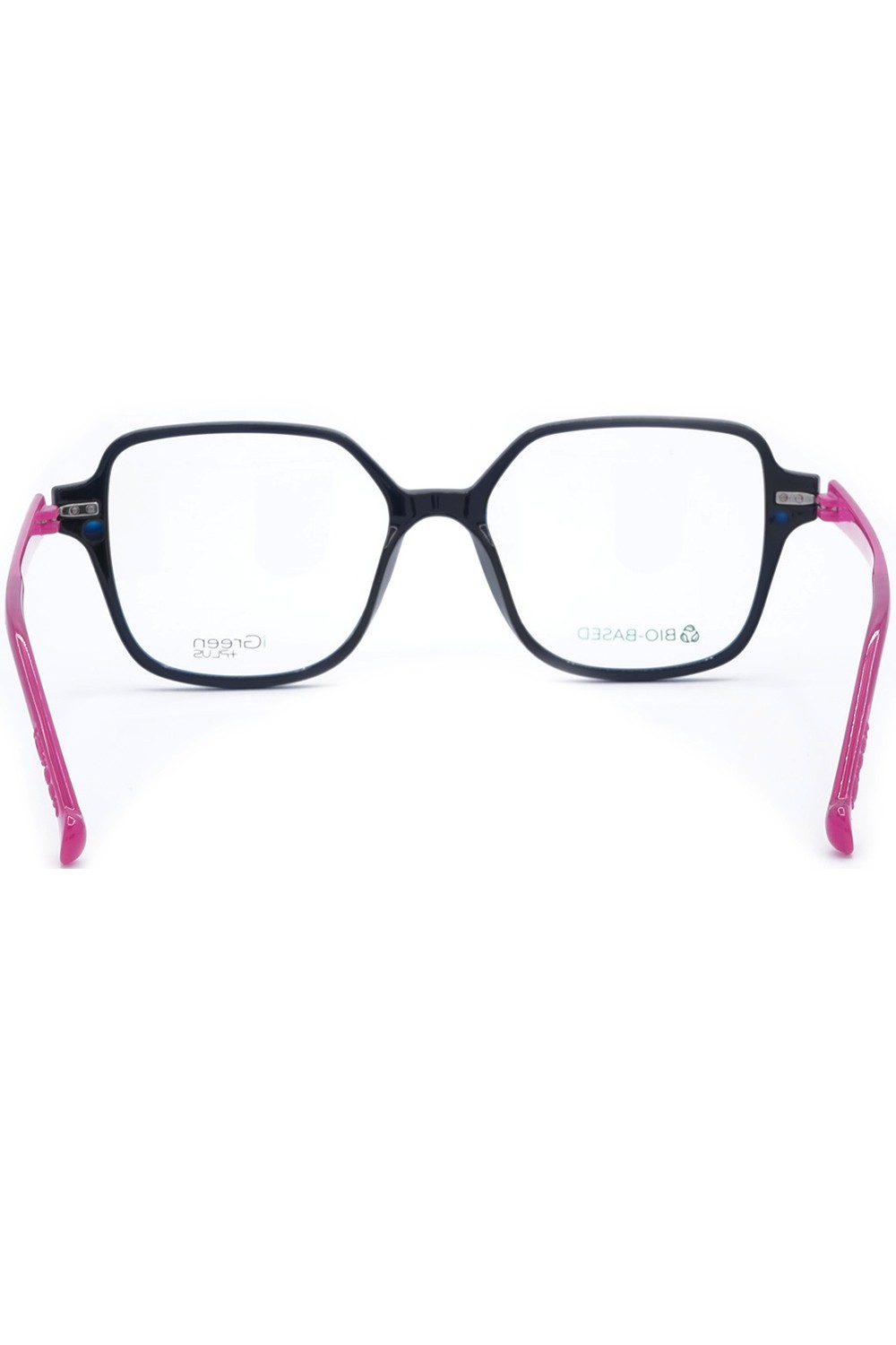 iGreen - Occhiali da vista in celluloide squadrati per donna con clip solare