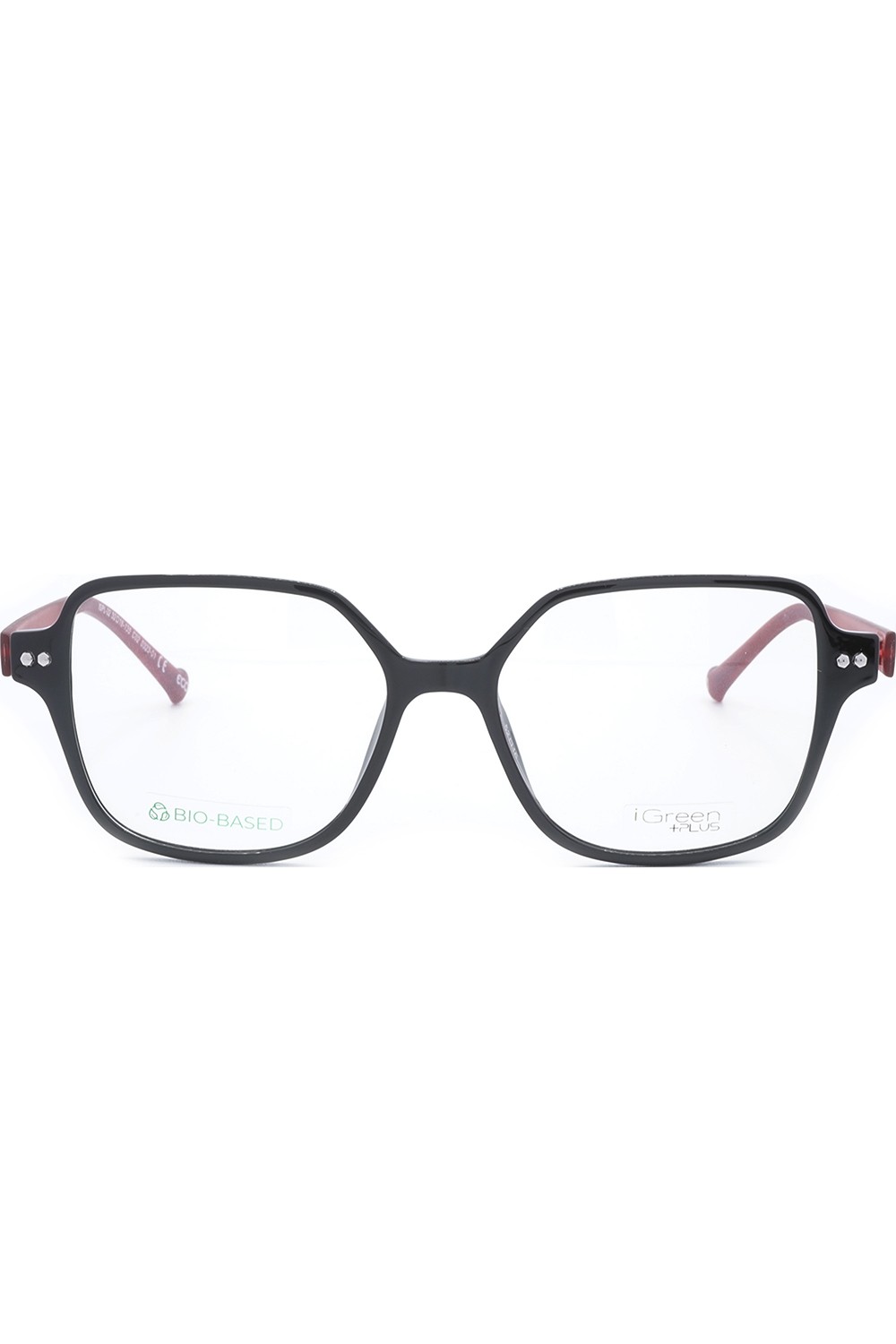 iGreen - Occhiali da vista in celluloide squadrati per donna con clip solare