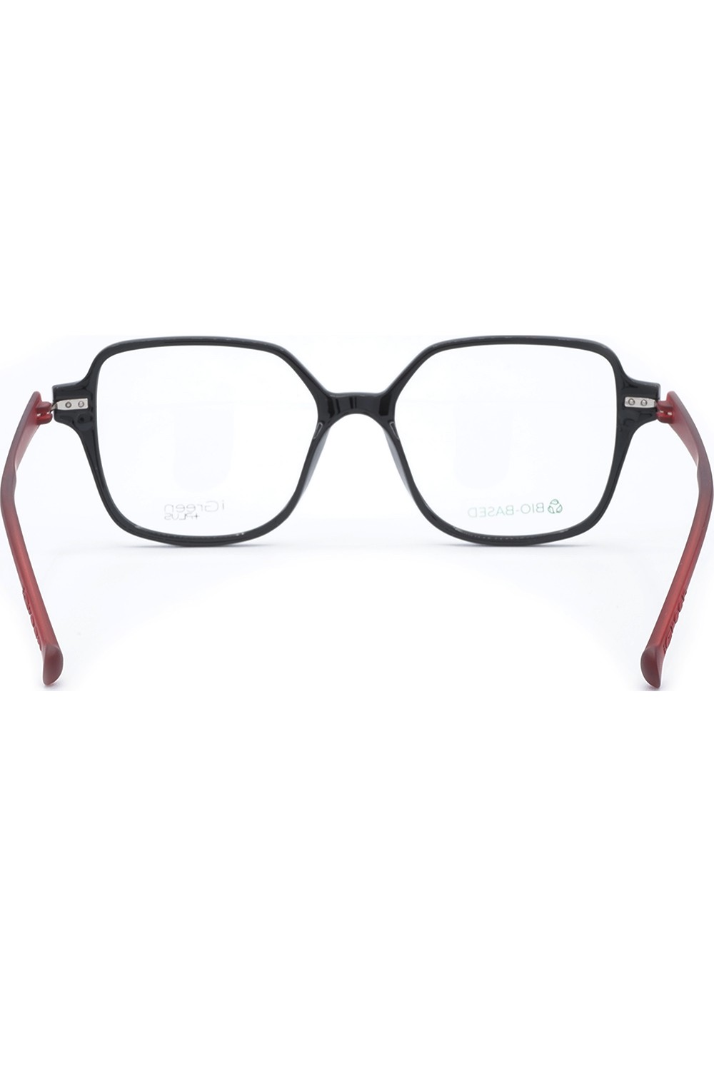 iGreen - Occhiali da vista in celluloide squadrati per donna con clip solare