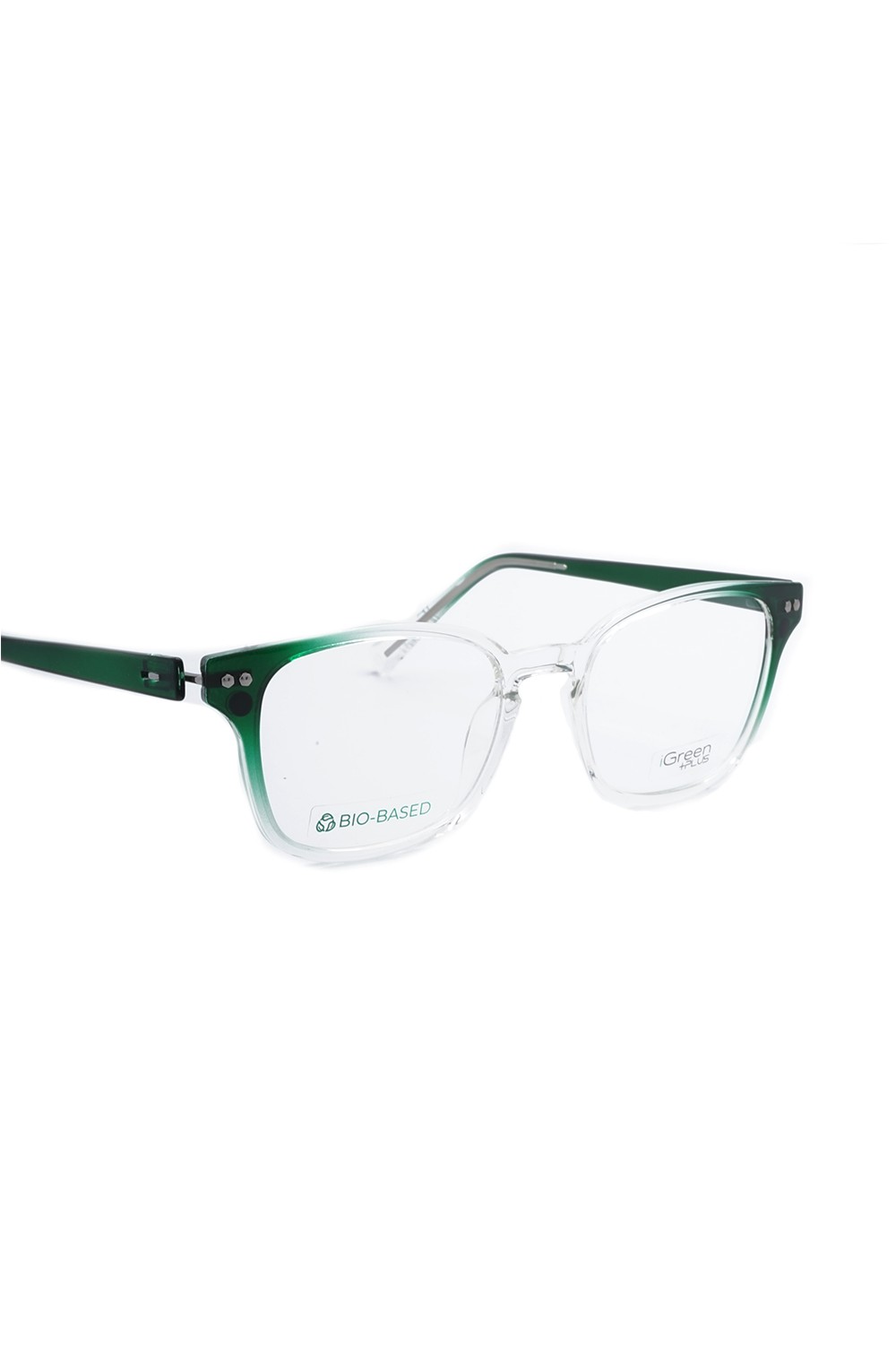 iGreen - Occhiali da vista in celluloide rettangolari per bambini con clip